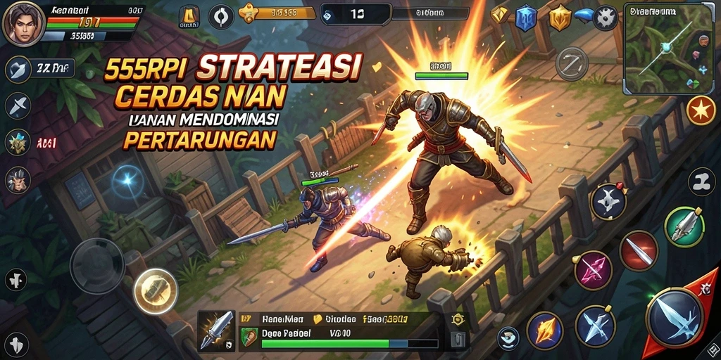 Tampilan gameplay strategis yang memukau di 55RP.