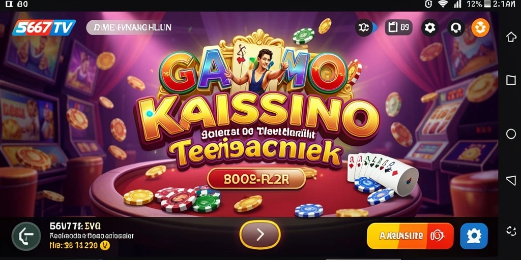 Tampilan screenshot dari gameplay Kasino yang menegangkan.