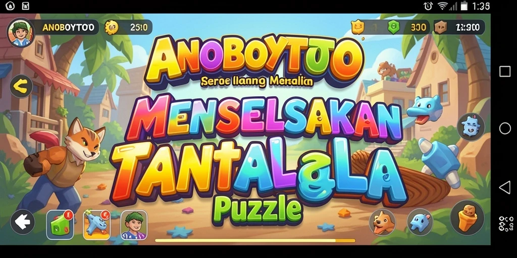 Tampilan gameplay ANOBOYTOTO dengan tantangan puzzle yang menarik.