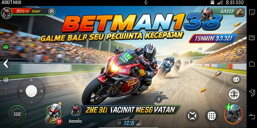 Tampilan gameplay seru dari BETMAN138 dengan balapan yang mendebarkan.