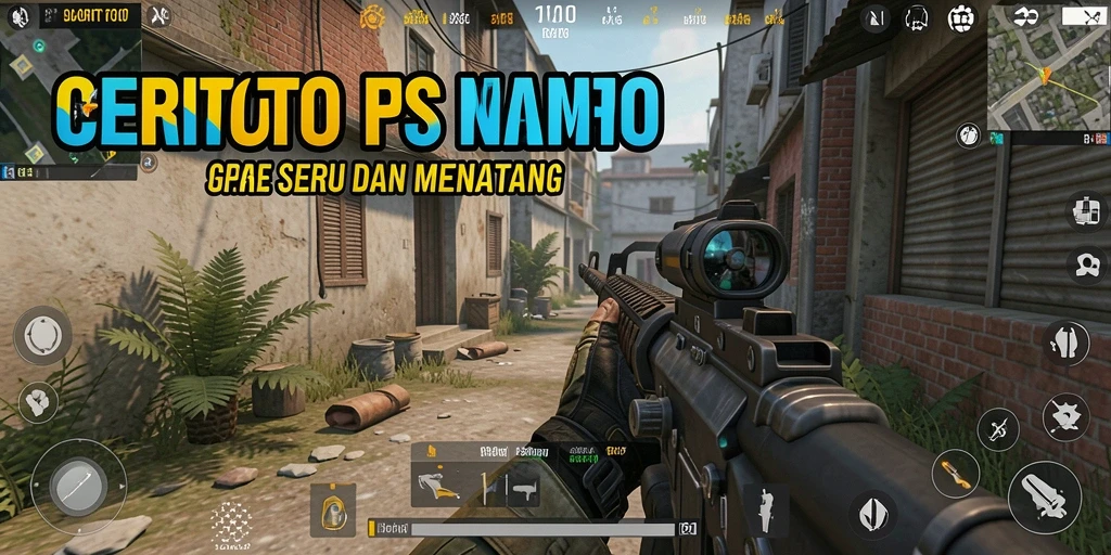 Gameplay intens dari CERITOTO dengan pertarungan FPS yang mendebarkan.