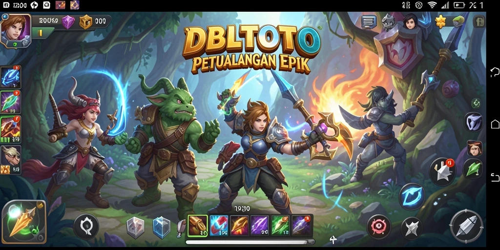 Tampilan gameplay epik dari DBLTOTO dalam dunia RPG yang menakjubkan.
