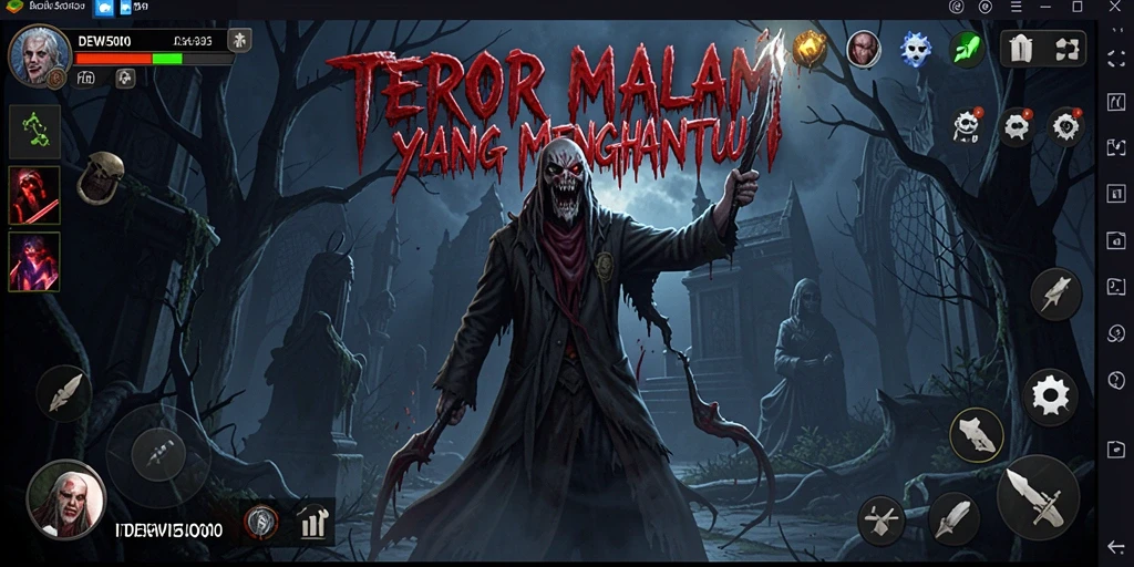 Gameplay DEWI5000 yang menyeramkan dan mendebarkan.