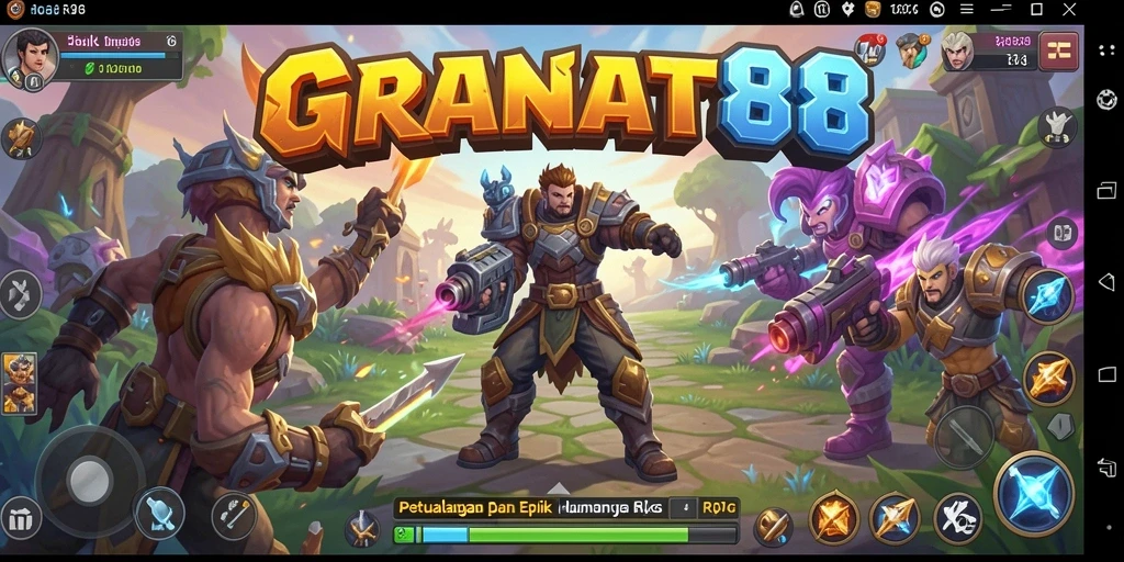 Tangkapan layar gameplay RPG yang mendebarkan dan penuh aksi.