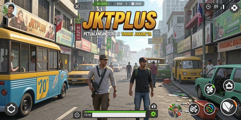 Tangkapan layar JKTPLUS menunjukkan aksi petualangan seru di Jakarta.