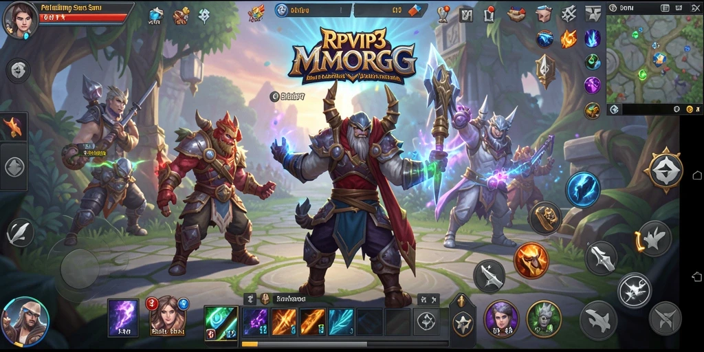 Gameplay menarik di dunia MMORPG RPVIP3 dengan berbagai petualangan.