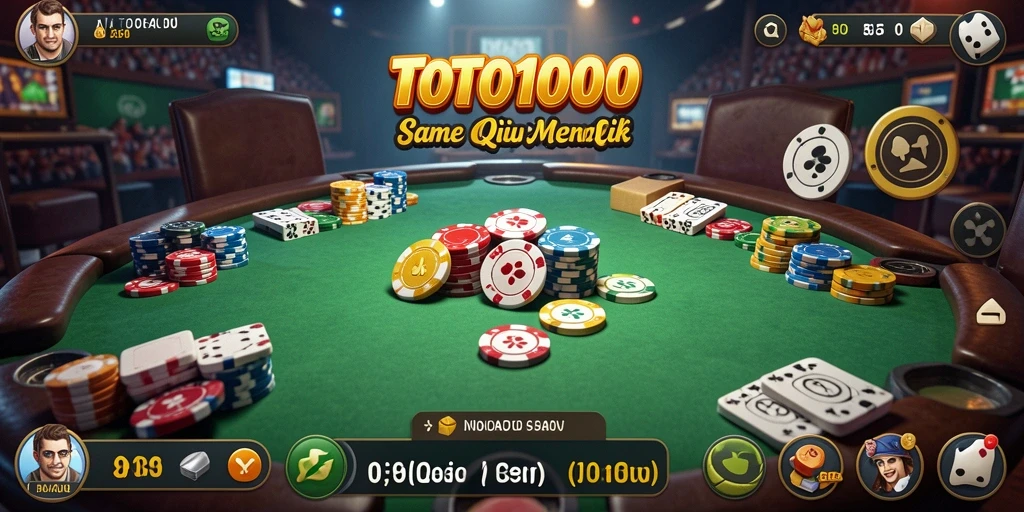 Screenshot menunjukkan gameplay seru di TOTO1000.