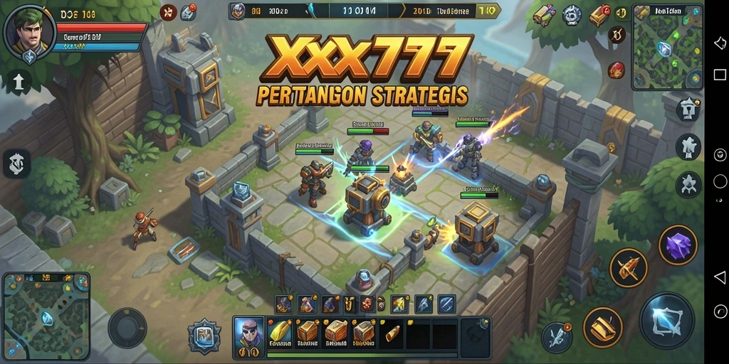 Gameplay XXX777 yang seru dalam Tower Defense.